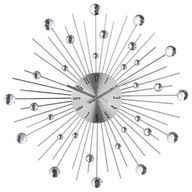 Hliníkové hodiny so zirkónmi 35 cm