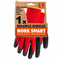 Pracovné rukavice odolné ČERVENÁ manuálne FALCON NYlatex veľkosť 9 L -BHP