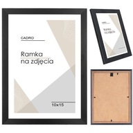 Ramka na zdjęcia 10x15 ramki czarna foto MDF A6 CADRO