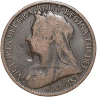 Wielka Brytania 1 one penny 1896 Wiktoria