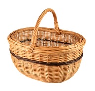 PĚKNÝ a PEVNÝ PROUTĚNÝ KOŠ NA NÁKUPY HOUBY