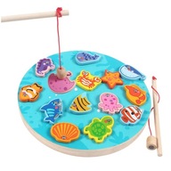 2 in 1 Wooden Fishing Game Toy Fishing ing Counting Games Toys Number