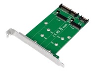 LOGILINK PC0086 2x SATA do 2x M2 SATA SSD Adapter
