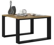 STOLIK KAWOWY ŁAWA LOFT MODERN MINI DĄB ARTISAN CZERŃ