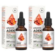 Aura Herbals ADEK Vitamín A D3 E K2 MK7 kvapky 30 ml