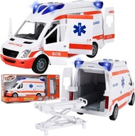 Auto Karetka Pogotowia Ambulans Samochód na napęd z dźwiękiem + nosze