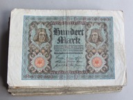 Niemcy - BANKNOTY - 100 Marek 1920 - zestaw 50 sztuk banknotów - PACZKA - A