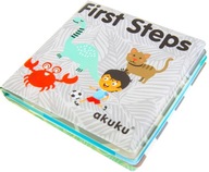 AKUKU EDUKACYJNA KSIĄŻECZKA Z PISZCZKIEM DO KĄPIELI FIRST STEPS