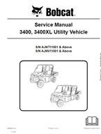 Servisná príručka opravy BobCat 3400, 3400XL Úžitkové vozidlo
