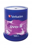 VERBATIM DVD+R 4,7GB X16 100SZT