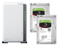 NAS Synology DS223j + 2x 1TB Seagate IronWolf