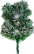 Vetvička borovica diamantový vianočný stromček zasnežená jedľa