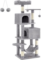 PCT192W01 Feandrea Cat Tree, 155 cm dla kotów z 2 jaskiniami, hamakiem