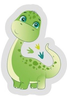 Tvarovaný vankúš dino dinosaurus zelený