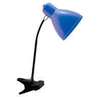 Lampka biurkowa na biurko niebieska 02863 KATI E27 BLUE CLIP
