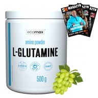ECOMAX L-GLUTAMINE 500 g GLUTAMIN TAURIN AMINO