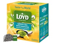 Zielona Herbata Ekspresowa Green Tea Matcha Ananas Kokos Relaks 20 T. LOYD