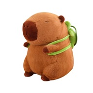 Plnená hračka Kapibara Plyšová hračka Kapibara s batohom s korytnačkou