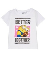 Minionki Minions t-shirt bluzka koszulka dziecięca rozm 98 cm CEKINY