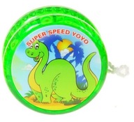 Hračka jojo dinosaurus yoyo svietiaca LED ako darček farby mix 5,5 cm