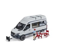 MB SPRINTER CAMPER BIAŁY Z FIGURKĄ I Z AKCESORIAMI