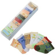Ponožky dojčenské 7 balíčkov párov Darčeková sada bez tlaku v krabici