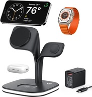 Nabíjačka indukčná nabíjacia stanica iphone Apple Watch airpods