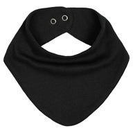 APASZKA NIEMOWLĘCA bawełniana chustka pod szyję podwójna PRĄŻEK czarna