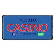Dekoratívna tabuľa Plech Nevada Casino
