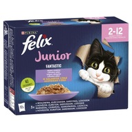 Karma mokra dla kota PURINA FELIX Fantastic Junior mix 12x85g