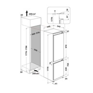 Vstavaná chladnička Whirlpool ART 6510 SF1