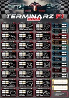 Kalendarz / terminarz kibica FORMULA 1 2024 - A3 - 5 sztuk