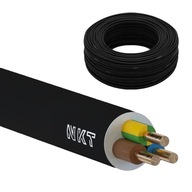 Kabel ziemny przewód czarny YKY 3x2,5 NKT - 25m