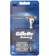 MASZYNKA GILLETTE SENSOR BLUE 3 + WKŁADY 6szt