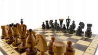 Vyrezávané vykladané šachy 50x50