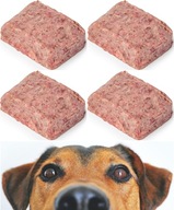 Mięso surowe mrożone wołowe mokra karma dla psa bez kości zestaw 20kg BARF