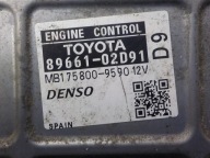 TOYOTA AURIS e computer Centralina 89661-02D91 MB175800-9590