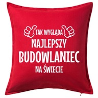 NAJLEPSZY BUDOWLANIEC poduszka 50x50 prezent