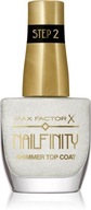 Max Factor Nailfinity Shimmer Top Coat top na hybridný lak