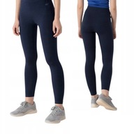 LEGGINSY SPORTOWE DAMSKIE 4F BAWEŁNIANE NA SIŁOWNIĘ FITNESS DŁUGIE R.XS