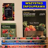 WIELKI ZESTAW infouprawa. Książki Warzywne, Kalendarz Warzywny, Smyczki