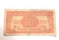 Stary banknot Austria okupacja 50 Groschen 1944