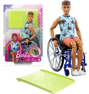 BARBIE KEN FASHIONISTAS LALKA NA WÓZKU INWALIDZKIM HJT59