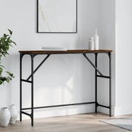 Konzolový stolík hnedý dub 100x32x75 cm