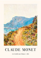 Plakat 29,7x21 A4 Claude Monet pejzaż Monaco malowany sztuka BOHO 30 WZORÓW