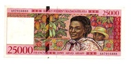 25000 Francs 199-r.Madagaskar
