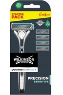Zestaw Wilkinson Quattro Essential 4 Precision Sensitive 5x Wkłady + Rączka