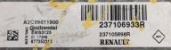 RENAULT control unit ECU computer of the engine A2C99611900 237106933R