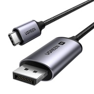 Kábel UGREEN CM556 USB-C pre DisplayPort 8K 1m (čierny)