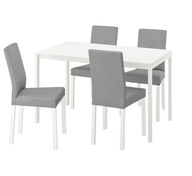 IKEA MELLTORP/KATTIL Stôl a 4 stoličky Knisa šedá